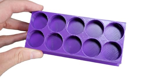 Znet3D Eye Drop Bottles Organizer & Storage – 10-Slot Holder (Purple) - color: Purple