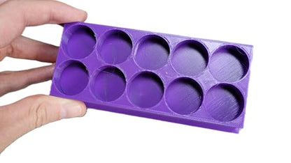 Znet3D Eye Drop Bottles Organizer & Storage – 10-Slot Holder (Purple) - color: Purple