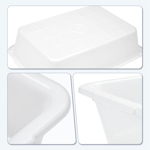 3 Pcs Polypropylene Lab Trays, 16.15 x 11.43 x 3.55 inch - size: 16.15" x 11.43" x 3.55"