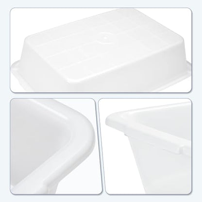 3 Pcs Polypropylene Lab Trays, 16.15 x 11.43 x 3.55 inch - size: 16.15" x 11.43" x 3.55"