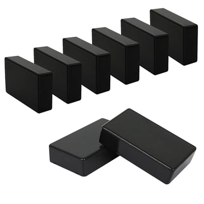 Project Box 8 Pieces Electrical Box Small Junction Box ABS Plastic Enclosure Power Electronic Case Black 3.94" x 2.36" x 0.98"(100 x 60 x 25mm) - color: Black, size: 3.94" x 2.36" x 0.98"