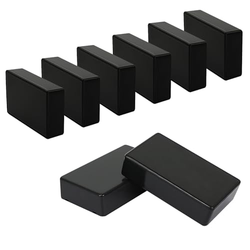 Project Box 8 Pieces Electrical Box Small Junction Box ABS Plastic Enclosure Power Electronic Case Black 3.94" x 2.36" x 0.98"(100 x 60 x 25mm) - color: Black, size: 3.94" x 2.36" x 0.98"