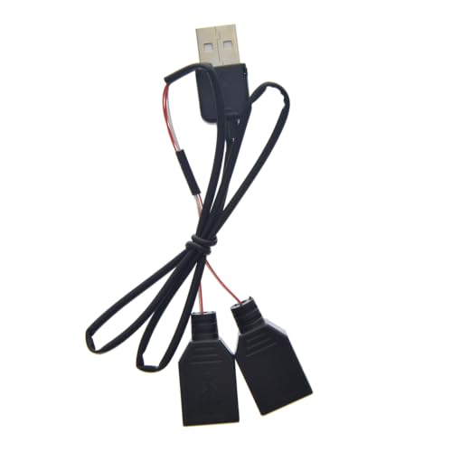 BRIKSMAX 1-to-2 USB Connector Compatible with Building Block Lighting Systems, DIY Display Lighting Accessories(50CM) - size: 1-to-2 USB Connector