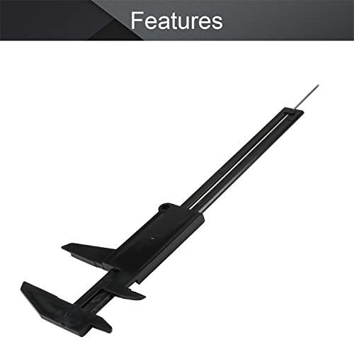 Utoolmart Vernier Caliper 150mm / 5.9-inch Plastic Caliper Measuring Tool for Precision Measurements Outside Inside Depth (Black - size: 150mm Black