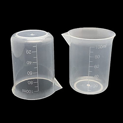 8 Pcs Epoxy Mixing Cups, 100ml/3.4oz Plastic Graduated Cup - size: 5cm x 7cm (2inch x 2.7inch)