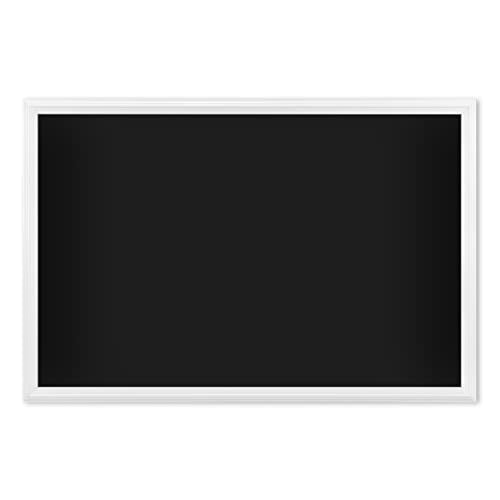 U Brands 20" x 30" Magnetic Chalkboard with White Wood Frame, Blackboard Surface, Wall Mountable, Home, Classroom & Office Organization, Memo & Message Board - size: 30"W x 20"H