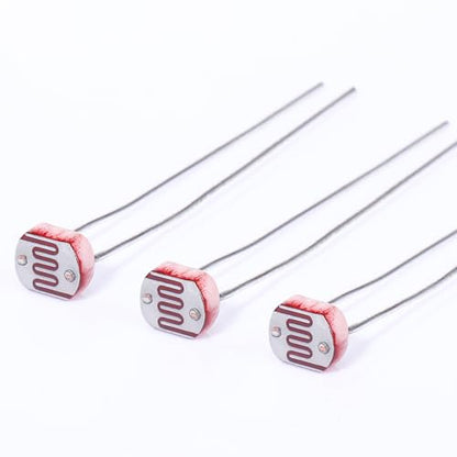 EBOOT 30 Pieces Photoresistor Photo Light Sensitive Resistor Light Dependent Resistor 5 mm (5516) - style: 5516