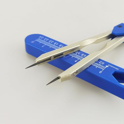 ECG EKG Calipers, Precision Wave Measuring Divider (Blue) - color: Bue