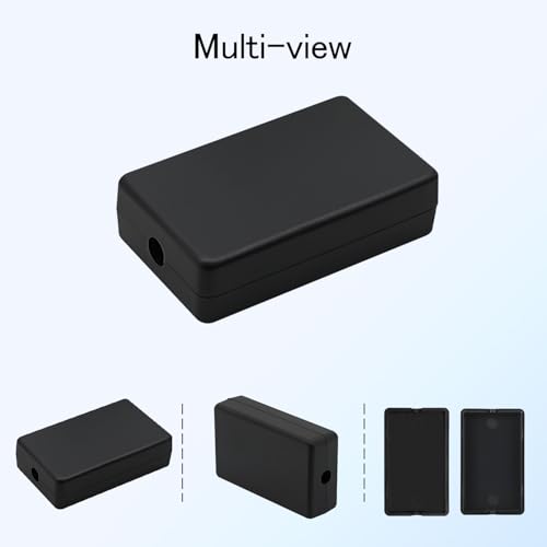 Project Box 8 Pieces Electrical Box Small Junction Box ABS Plastic Enclosure Power Electronic Case Black 2.36" x 1.42" x 0.67"(60 x 36 x 17mm) - color: Black, size: 2.36" x 1.42" x 0.67"