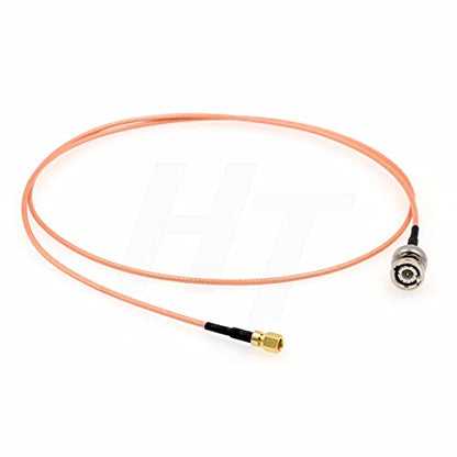 HangTon BNC Male SMC Female Jumper RF Coax RG316 Adapter Cable Gold Plated Low Loss 50Ohm (32.8ft / 10meter) - size: 32.8ft / 10meter