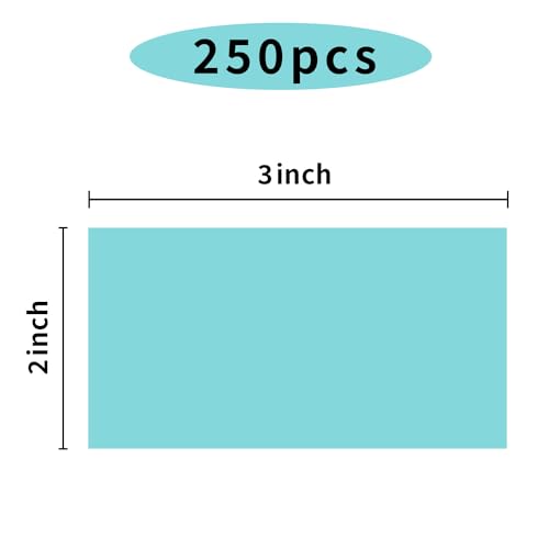 STARLIBOO Colored Labels Stickers 3 x 2 Inch, Removable Rectangle Moving Labels Stickers, 250Pcs Garage Sale Price Stickers, Adhesive Moving Labels for Boxes(Lake Blue) - color: Lake Blue, size: 2*3 inch