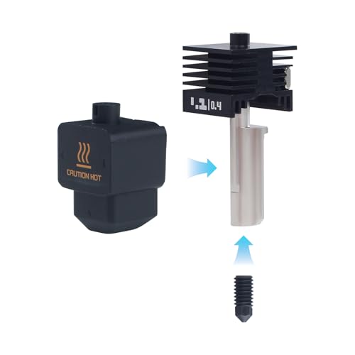 3D Printer Accessories H2D Silicone Sock(3Pcs) with 0.2/0.4/0.6mm Nozzle: Heater Block Cover - Avoid Filament Buildup High Temperature Resistance Insulation Without Heat Loss BCZAMD
