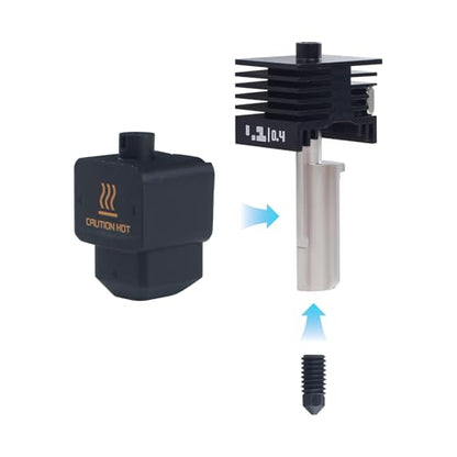 3D Printer Accessories H2D Silicone Sock(3Pcs) with 0.2/0.4/0.6mm Nozzle: Heater Block Cover - Avoid Filament Buildup High Temperature Resistance Insulation Without Heat Loss BCZAMD