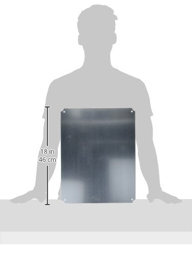 BUD Industries NBX-32932 Steel Internal Panel 18.23" L x 14.25" W x 0.06" H, Natural