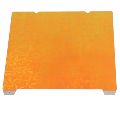 BORDSTRACT Double-Sided Build Plate, PEO Chameleon + PEY Spray Texture Spring Steel 235x235mm Without Soft Magnetic Base, Hot Bed Platform for S1/K1 3D Printer - style: PEO chameleon + PEY starry sky 235*235mm
