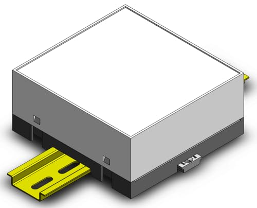 Gaurang Din Rail Enclosure for Electronic Home Automation PLC Switch Box Industrial Boxes Electrical Box ABS Enclosure Control Box (105mm - Complete Closed) - size: 105mm- Complete close