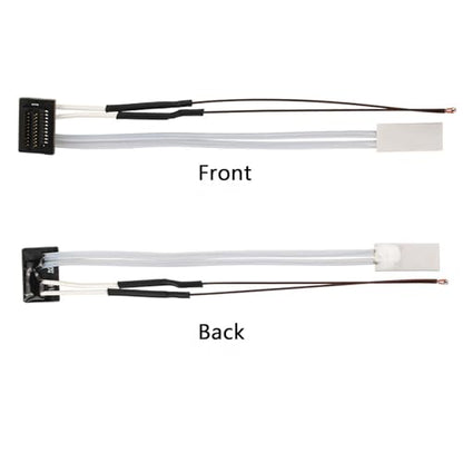 2 Pack Ceramic Heater and Thermistor for P1P, 3D Printer Accessories 24V 48W Ceramic Heater 300℃ High Temperature Thermistor and Fixing Clip for Bambu Lab P1P, P1S - style: P1P/P1S