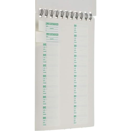 SPI 14-005-3 Clear-Cover Calibration Labels: 1" x 5/8", Green Print (140 Count) - color: Green