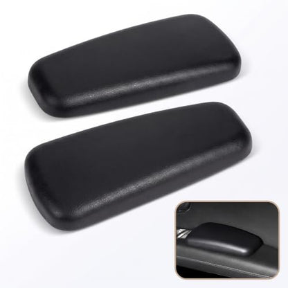 2 PCS Car Armrest Cushion, Elastic Elbow Rest Pad for Car Door Console, Soft Leg Support Pillow for Driving Comfort, Universal for Most Trucks Sedans and Vehicles (Black)