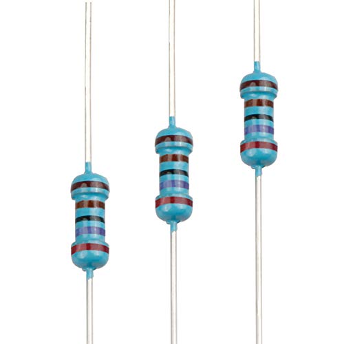 100pcs 2.7K ohm Resistor 1/4w (0.25 Watt) ±1% Tolerance Metal Film Fixed Resistor, Multiple Values of Resistance Optional - size: [E6P007] 2.7K ohm