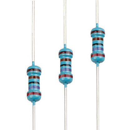 100pcs 2.7K ohm Resistor 1/4w (0.25 Watt) ±1% Tolerance Metal Film Fixed Resistor, Multiple Values of Resistance Optional - size: [E6P007] 2.7K ohm