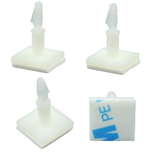 White Sticky PCB Spacers, 25 Pcs, 10.8mm/0.43" Height - size: 10.8mm/0.43"