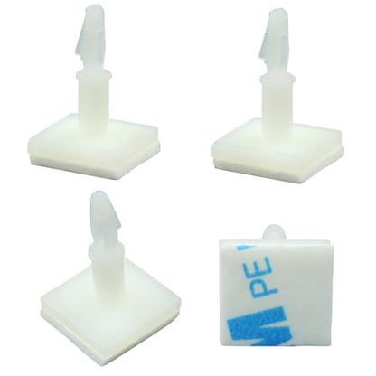 White Sticky PCB Spacers, 25 Pcs, 10.8mm/0.43" Height - size: 10.8mm/0.43"