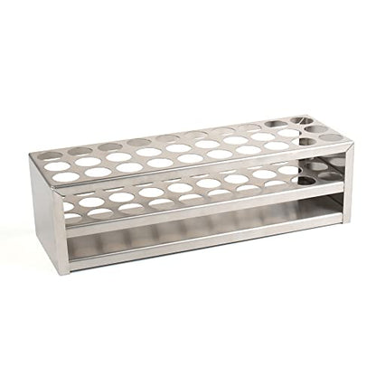 30Holes(3×10) Test Tube Rack Holder, Stainless Steel Test Tube Drying Rack, Suitable for Tubes of Dia.≤21mm, IN-TTRS30B - style: 30Holes, Dia.≤21mm