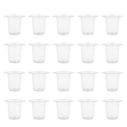 IMIKEYA 20 Pack 50 mL Plastic Graduated Measuring Beakers