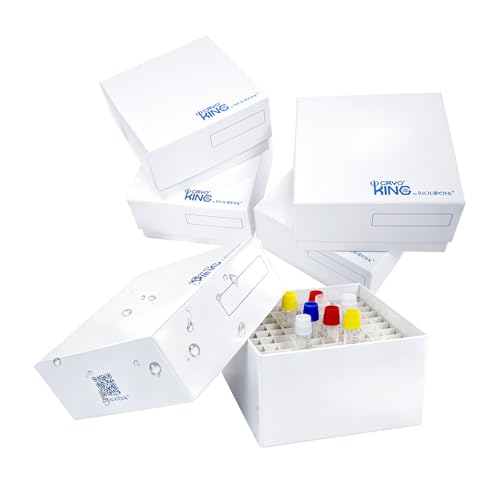 81-well Cryo Boxes, Plastic Coating, 3 Inch Height, Pack of 5 - size: 3 in,81-well