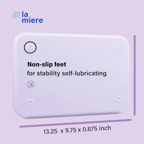 LA MIERE 1Pcs Autoclavable Dental Procedure Tray Lockable Set up Flat Trays Size B (Ritter),Plastic Instrument B-Lok Flat Trays, 13.25 x 9.75X 0.875 Inches (1, Gray Lilac) - color: Gray Lilac, size: 1