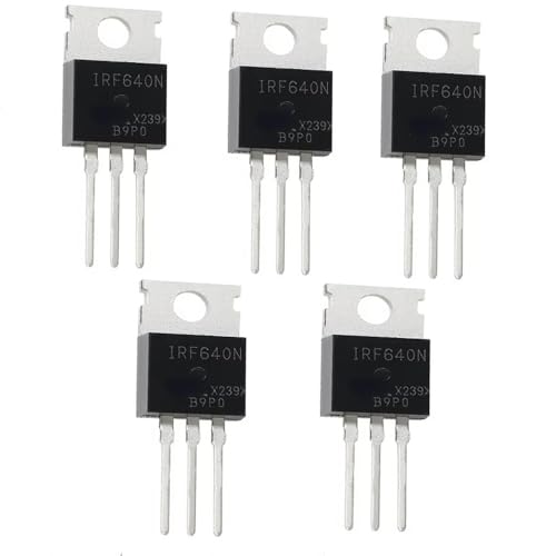 5PCS IRF640 Power N-Channel MOSFET Transistor 55V 110A TO-220 - color: IRF640-TO-220-5pcs