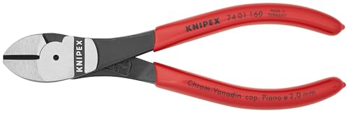 KNIPEX - 74 01 160 Tools - High Leverage Diagonal Cutters (7401160) - style: 6.25-Inch
