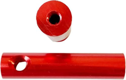 V5 Electric Scooter Steering Damper Stabilizer Kit, High-Strength T6061 Aluminum Bracket for Motorcycle & E-Scooter, Reduces Vibration & Enhances Safety (Red-bracket) - color: Red-bracket
