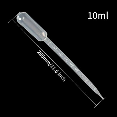 Yesallwas Plastic pippets Dropper 10ml 20Pcs, Large Pipette Dropper for Lab Measuring and distributing Liquid - size: 10ml 20Pcs