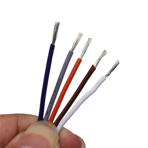 28 AWG Tinned Copper Wire Electric Wire kit 28 Gauge Hook Up Wire 300V Cables Electronic Stranded Wire Cable Industries Electrics DIY Box - color: Box-2, size: 28AWG