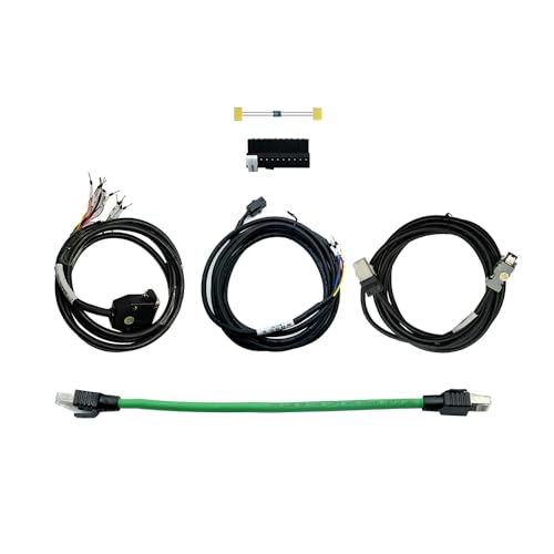 110V Servo Motor Kit with 17-Bit Absolute Encoder & T3DL-V30A Driver | High Torque Plug-N-Play Industrial Automation Solution | Includes RS485 Cable Resistors for CNC Robotics (400W) - style: 400W