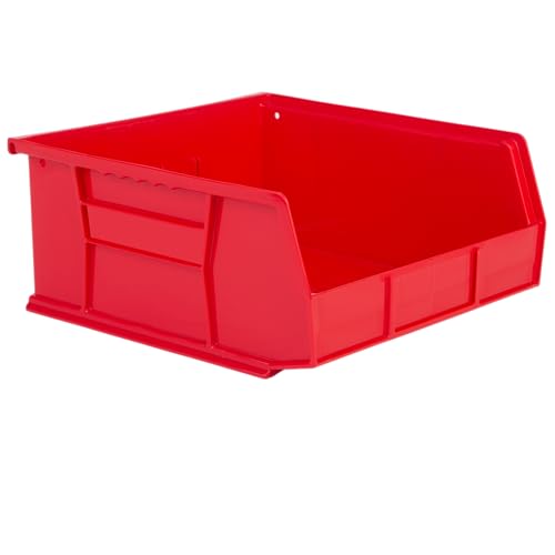 HE HUDSON EXCHANGE 11" x 11" x 5" Plastic Stackable Storage Bin, Red - color: Red, size: 1 Pack