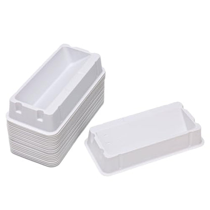 stonylab Reagent Reservoir, 50 ml Polystyrene (PS) Plastic Sample Reservoirs with Graduated Markings, 20 pcs, Laboratory Pipettor Accessories, Disposable Liquid Handling Boat - size: 50 ml