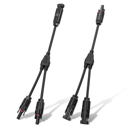 ECO-WORTHY 30A IP68 Solar Y Branch Parallel Connector Kit for Solar Panels - size: 1 Pair M/FF and F/MM