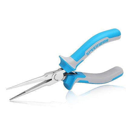 SPEEDWOX Fine Tips Long Nose Pliers For Jewelry Making and Fishing - Serrated Jaw, Thin Needle Nose, Wire Looping and Bending - style: Fine Tips Needle Nose
