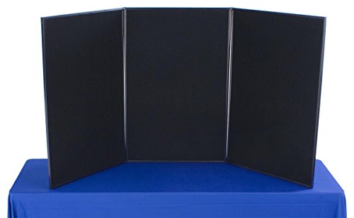 Displays2go 3-Panel Tabletop Exhibition Board, 72 x 36 - size: 72"