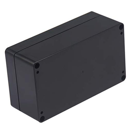 Project Box IP65 Waterproof Junction Box ABS Plastic Black Electrical Boxes DIY Electronic Project Case Power Enclosure 6.22x3.54x2.36 inch (158 x 90 x60 mm) - color: Black, size: 6.22"x3.54"x2.36"
