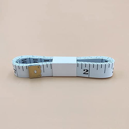 4 Pack Soft Tape Measure Double Scale 60-inch/150cm, Fabric Craft Tape Measure & Medical Body Measurement, Sewing Flexible Vinyl Ruler & Measuring Tape for Body Weight Loss (White)