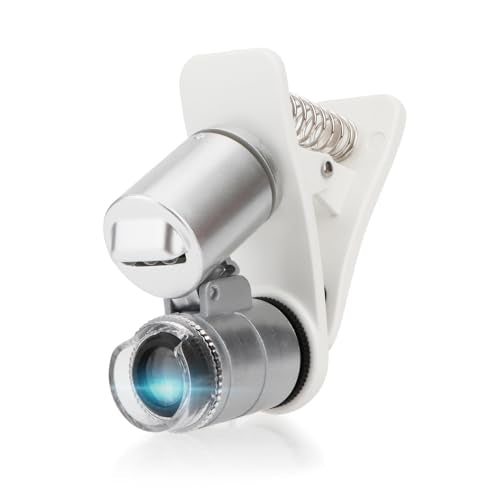 Rongon 60X Clip-On Type Jewelers Loupe Microscopes Magnifier with Lights - style: Clip-On Type Loupe