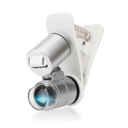 Rongon 60X Clip-On Type Jewelers Loupe Microscopes Magnifier with Lights - style: Clip-On Type Loupe