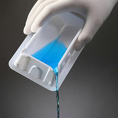 25ml Reagent Reservoir - RNase/DNase Free & Pyrogen Safe, Polystyrene, White, (Case of 100) - size: 25ml (Case of 100)