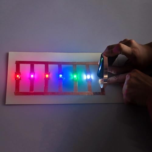 OSOYOO 30x Lilypad LEDs Pink/Red/Yellow/White/Blue/Green for Arduino/Raspberry Pi/Microcontroller