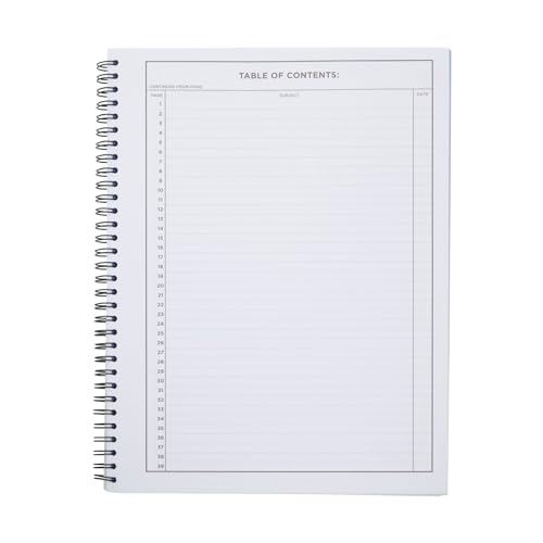 Bright Creations Carbonless Laboratory Notebook with 100 Sheets, Engineering Paper (8.5x11 In, 2 Pack)