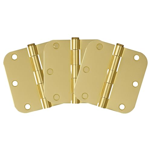 Design House Interior Door Hinge, 3.5", Satin Brass - color: Satin Brass